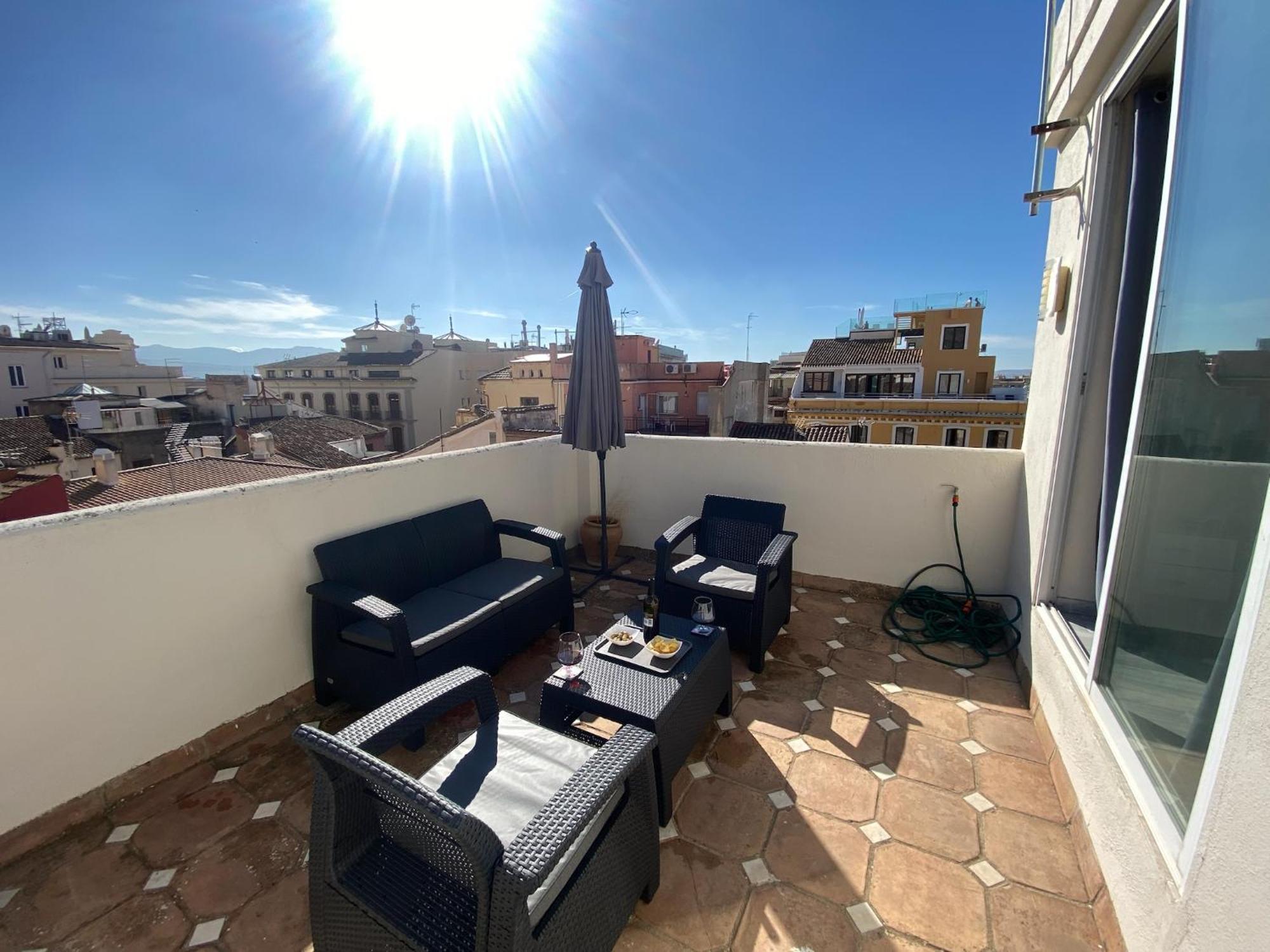 Atico Con Vistas En Granada Centro Daire Dış mekan fotoğraf
